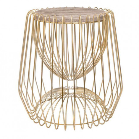 Table d'Appoint Design "Malibu" 51cm Marron|Table Basse|Paris Prix