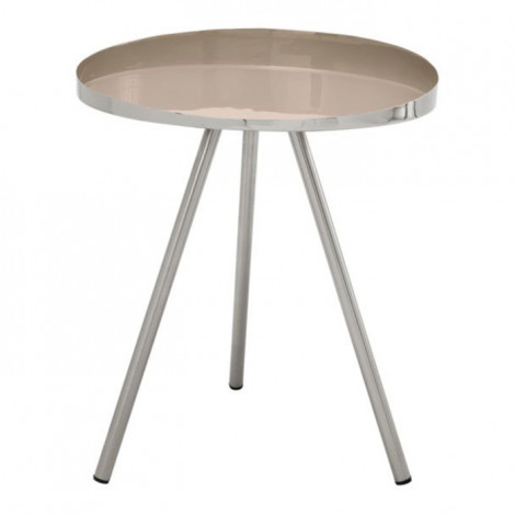 Table d'Appoint Design "Morrison" 48cm Taupe|Table Basse|Paris Prix