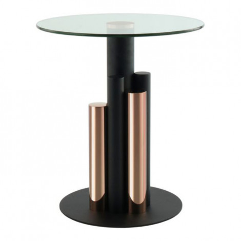 Table d'Appoint Design "Paula" 50cm Rose|Table Basse|Paris Prix