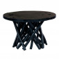 Table d'Appoint Ronde "Radix" 60cm Noir|Table Basse|Paris Prix