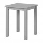 Table d'Appoint en Bois Massif "Nina" 55cm Gris Laqué|Table Basse|Paris Prix