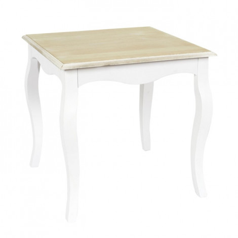 Table d'Appoint en Bois "Victoria" 45cm Blanc|Table Basse|Paris Prix