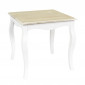 Table d'Appoint en Bois "Victoria" 45cm Blanc|Table Basse|Paris Prix