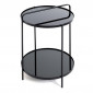 Table d'Appoint Ronde Design "Zeko" 51cm Noir|Table Basse|Paris Prix