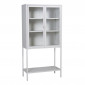 Vitrine 2 Portes en Verre "Misha" 150cm Blanc|Vaisselier|Paris Prix