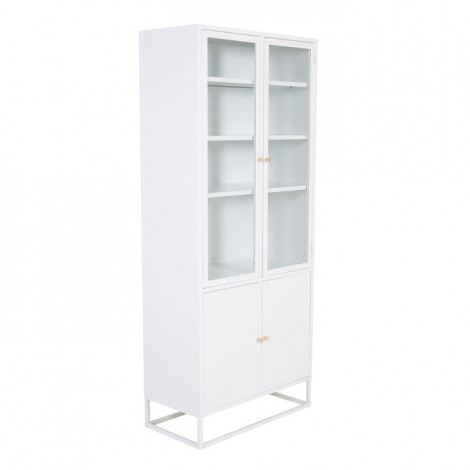 Vaisselier 4 Portes "Bakal" 190cm Blanc|Vaisselier|Paris Prix