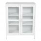 Vitrine 2 Portes "Acero" 97cm Blanc|Vaisselier|Paris Prix
