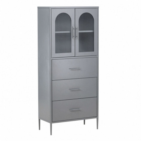 Vaisselier Design en Métal "La Paz" 160cm Gris Clair|Vaisselier|Paris Prix