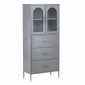 Vaisselier Design en Métal "La Paz" 160cm Gris Clair|Vaisselier|Paris Prix