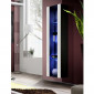 Vitrine LED Murale Design "Fly II" 170cm Blanc & Noir|Vaisselier|Paris Prix