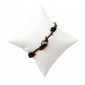 Bracelet cuir brun avec perle de Tahiti