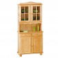 Vaisselier 2 Portes Bois Massif "Alienor" 198cm Naturel|Vaisselier|Paris Prix