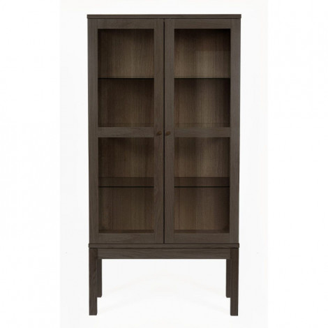 Vitrine 2 Portes "AbbeyWood" 170cm Marron|Vaisselier|Paris Prix