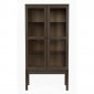 Vitrine 2 Portes "AbbeyWood" 170cm Marron|Vaisselier|Paris Prix