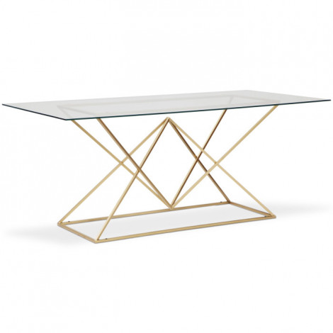 Table de Repas Design "Sonwya" 177cm Or|Table|Paris Prix