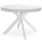 Table Ronde Extensible "Zefane" 110-260cm Blanc|Table|Paris Prix