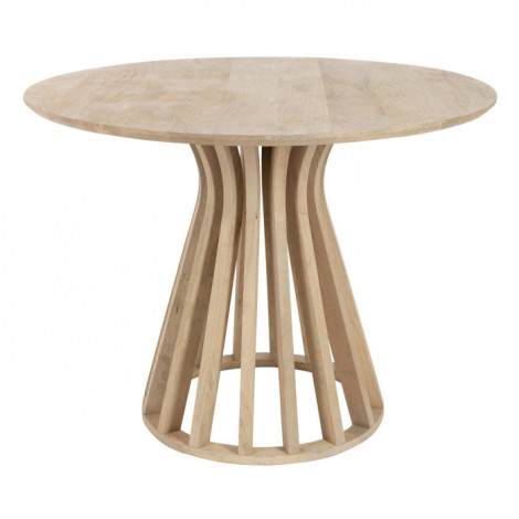 Table de Repas en Bois "Connie" 110cm Naturel|Table|Paris Prix