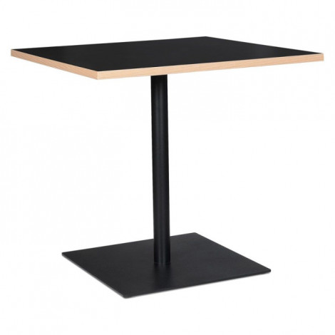 Table de Repas Carrée "Polanzia" 80cm Noir|Table|Paris Prix