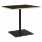 Table de Repas Carrée "Polanzia" 80cm Noir|Table|Paris Prix