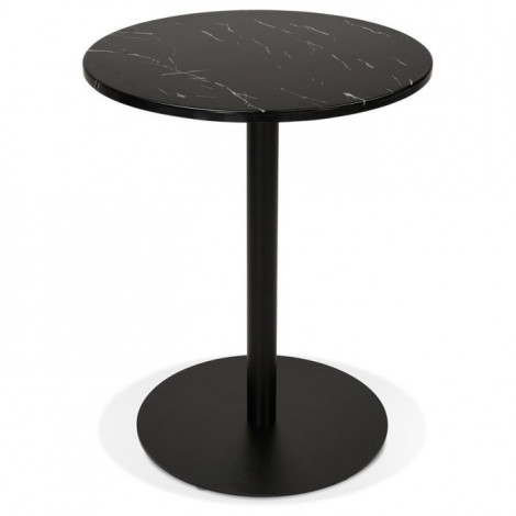 Table de Repas Design "Esperanza" 76cm Noir|Table|Paris Prix