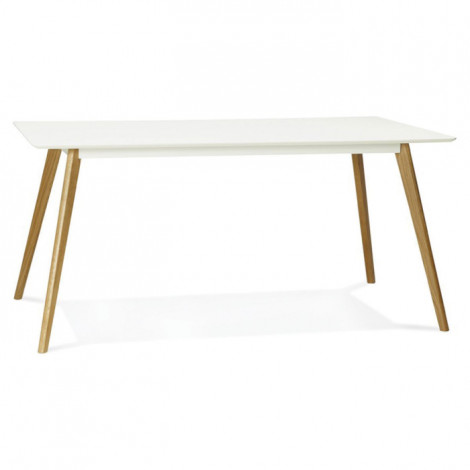 Table de Repas "Hanko" 160cm Blanc|Table|Paris Prix
