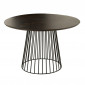 Table à Manger Ronde en Métal "Darren" 120cm Noir|Table|Paris Prix