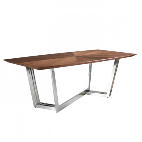 Table à Manger Design "Barrel" 220cm Marron|Table|Paris Prix
