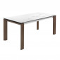 Table à Manger Extensible Marbre "Anna" 180-235cm Blanc|Table|Paris Prix