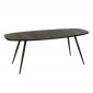 Table à Manger Ovale en Bois "Teck" 200cm Noir|Table|Paris Prix