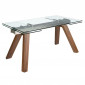 Table à Manger Extensible "Zelma" 160-200-240cm Transparent|Table|Paris Prix