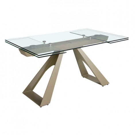 Table à Manger Extensible "Elvira" 160-200-240cm Transparent|Table|Paris Prix