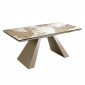 Table à Manger Extensible Marbre "Ofelia" 180-220-260cm Blanc|Table|Paris Prix