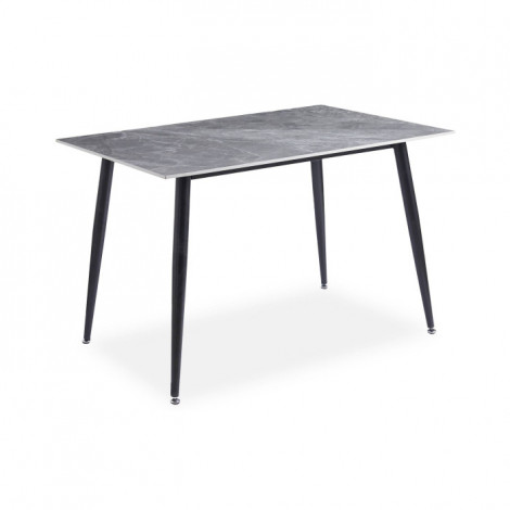 Table à Manger en Céramique "Ekista" 120cm Gris|Table|Paris Prix