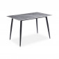 Table à Manger en Céramique "Ekista" 120cm Gris|Table|Paris Prix