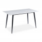 Table à Manger en Céramique "Ekista" 140cm Blanc|Table|Paris Prix
