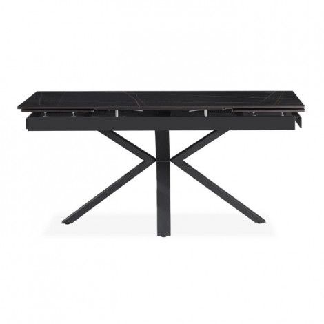 Table à Manger Extensible en Céramique "Hugo" 160-240cm Noir|Table|Paris Prix