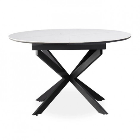 Table à Manger Céramique Extensible "Belli" 160cm Blanc|Table|Paris Prix