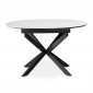 Table à Manger Céramique Extensible "Belli" 160cm Blanc|Table|Paris Prix