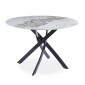 Table à Manger en Céramique "Marta" 120cm Blanc|Table|Paris Prix