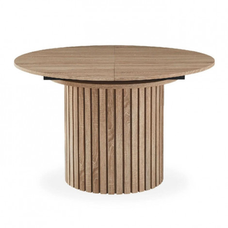 Table à Manger Ronde Extensible "Karo" 120cm Naturel|Table|Paris Prix