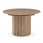 Table à Manger Ronde Extensible "Karo" 120cm Naturel|Table|Paris Prix