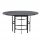 Table à Manger Ronde "Copenhagen" 140cm Noir|Table|Paris Prix