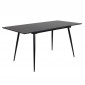 Table à Manger Extensible "Silar" 120-160cm Noir|Table|Paris Prix