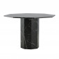 Table à Manger Octogonale "Marbs" 110cm Noir|Table|Paris Prix