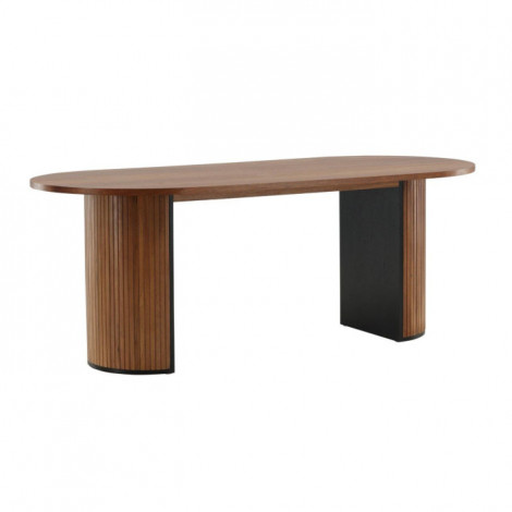 Table à Manger Ovale "Bianca" 200cm Noyer|Table|Paris Prix