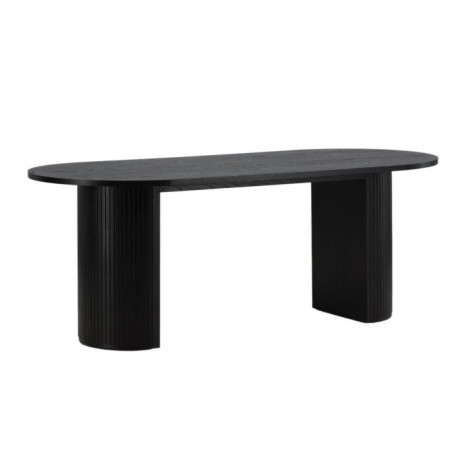Table à Manger Ovale "Bianca" 200cm Noir|Table|Paris Prix
