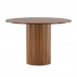 Table à Manger Ronde "Bianca" 110cm Noyer|Table|Paris Prix