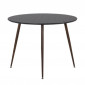 Table à Manger Ronde "Plaza" 100cm Noir|Table|Paris Prix