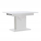Table à Manger Extensible "Pluto" 120-160cm Blanc|Table|Paris Prix
