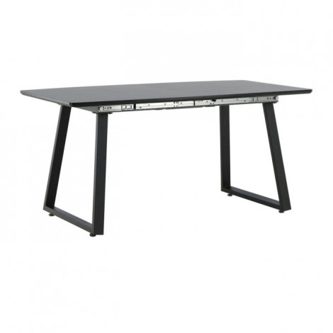 Table à Manger Extensible "Inca" 160-200cm Noir|Table|Paris Prix